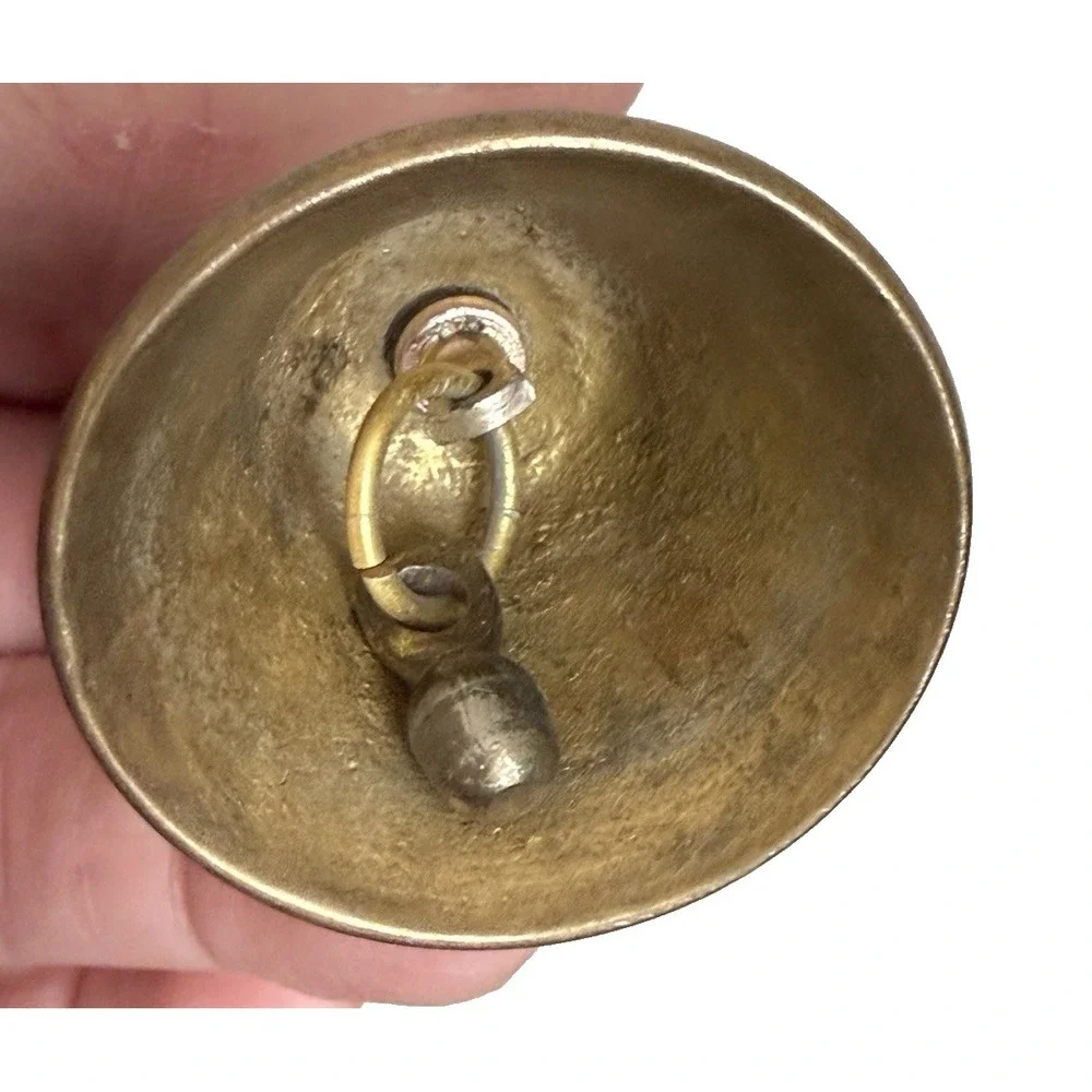 Vinatege Solid Brass Rooster Bell Call Bell Cabin Cottage Core Farm Hen House